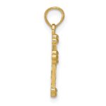 14k Diamond-cut Cross Pendant - Image 2