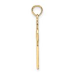 14K Textured Celtic Cross with Eternity Circle Charm - Image 2