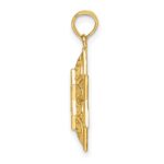 14k Textured Star of David Pendant - Image 2