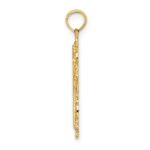 14K Cross with Filigree Lace Trim Charm - Image 2
