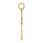 14K Polished with -X- Center Cross Charm - Image 2