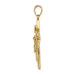 14K Polished Crucifix Charm - Image 2