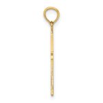 14K Polished Cross Charm - Image 2