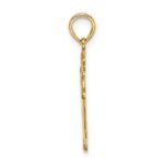 14K Cut-Out Cross Charm - Image 2