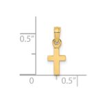 14K 3-D and Polished Mini Cross Charm - Image 3
