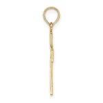 14K Textured Lace Center Cross Charm - Image 2