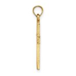 14K Polished and Cut-Out Cross Charm - Image 2