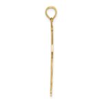 14K Arrow Tip Cross with Cross Accents Charm - Image 2