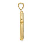 14k Beveled Cross Pendant - Image 2