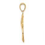 14K Cross With Drape Charm - Image 2