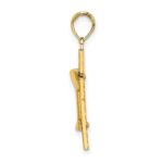 14K Polished Cross with Communion Cup Charm - Image 2
