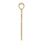 14K Textured and Cut-Out Cross Charm - Image 2