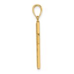 14K Block Cross Charm - Image 2