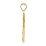14K Block Cross Charm - Image 2