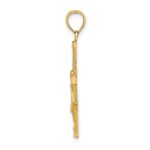14K Beaded Accent Crucifix Charm - Image 2