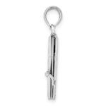 14K White Gold 3-D THE TEN COMMANDMENTS Book with Moveable Pages Pendant - Image 2