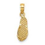 14K 3-D KEY WEST Flip Flop Charm