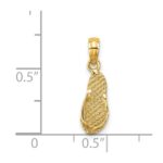 14K 3-D KEY WEST Flip Flop Charm - Image 4