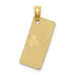 14K Textured SEA ISLE License Plate Charm - Image 4