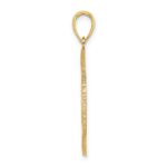 14K BAHAMAS Crest In Textured Frame Charm - Image 2