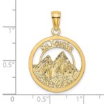 14K ST. LUCIA Twin Pitons Charm - Image 3