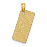 14K Textured AVALON License Plate Charm - Image 4
