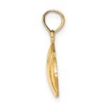 14K 2-D Engraveable Football Charm - Image 2