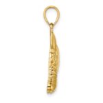 14K 2-D Polished Soccer Ball and Shoe Charm - Image 2