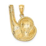14K 2-D Golf Club and Ball On Tee Charm - Image 4
