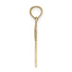 14K #1 Basketball with Hoop Charm - Image 2