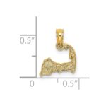 14K CAPE COD Map Charm - Image 3