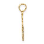 14K Polished and Engraved ANTIGUA MAP Charm - Image 2