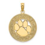 14K ALASKA with Bear Paw Charm
