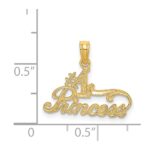 14K #1 PRINCESS Charm - Image 4