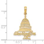 14K WASHINGTON D.C. Capital Building Charm - Image 3