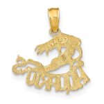 14K AQUARIUS Zodiac Charm - Image 4