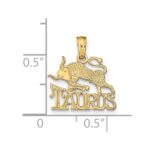 14K TAURUS Zodiac Charm - Image 3