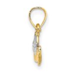 14k and White Rhodium Cowboy Hat Charm - Image 2