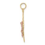 14K Two-Tone Crucifix Charm - Image 2