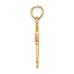 14k Two-Tone Heart In Cross Charm - Image 2