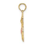 14k Two-Tone Cat with Heart Charm - Image 2
