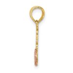 14K Two-Tone JESUS LOVES ME with Cross Charm - Image 2