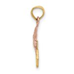 14k Two-Tone Teddy Bear with ABC Blocks Charm - Image 2