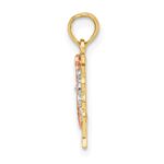 14k Two-Tone with White Rhodium Butterfly Cut-Out Charm - Image 2