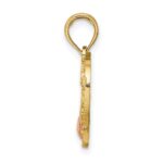 14k Two-Tone Heart with #1 MOTHER Charm - Image 2