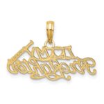 14k I HEART MY FIREFIGHTER Charm - Image 4