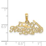 14k I HEART MY FIREFIGHTER Charm - Image 3