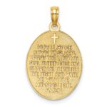 14k and White Rhodium Reversible CHILDS PRAYER Boy/NOW I LAY ME DOWN TO SLEEP Charm - Image 3