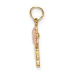 14k Two-Tone MOM with Butterfly Charm - Image 2