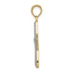 14K with White Rhodium Small Starfish Charm - Image 2